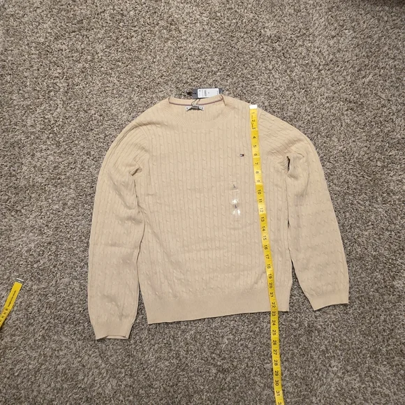 Tommy Hilfiger Beige Cable Knit Sweater - Picture 4 of 10
